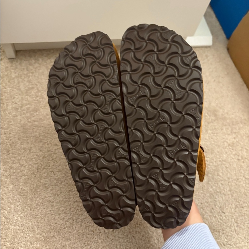 Birkenstock Boston Soft Footbed Clog Suede Shoes Honey Mink EU 36 US 5 5.5 - Picture 8 of 9